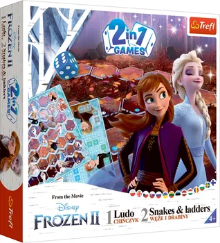 TREFL 2-1 LUDO & SNAKES and LADDERS — FROZEN (1 / 4)