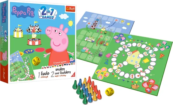 TREFL 2-1 LUDO & SNAKES and LADDERS — PEPPA PIG (1 / 5)