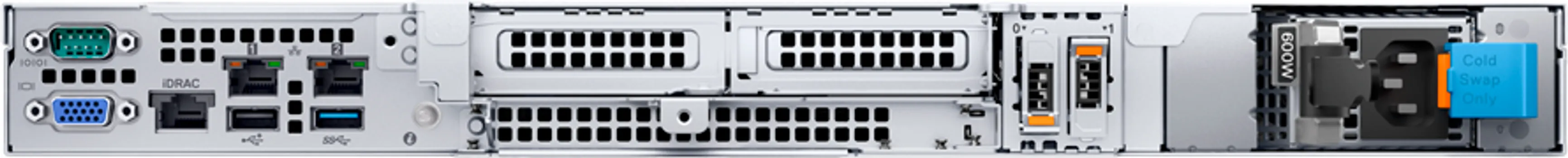 DELL POWEREDGE R260, XEON 6325P (3.5G, 4C/8T, 12M CACHE, TURBO) , 6X 2.5 CHASSIS, 480GB SSD SATA RI, 16GB UDIMM DDR5 5600MT/S, BROADCOM 5720 DUAL PORT 1GB ON-BOARD LOM, SINGLE 700W, 1U/2U 2/4-POST STATIC RAILS, PERC H355 ADAPTER LP, 3Y PARTS ONLY (7 / 7)