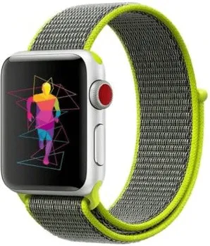 APPLE SWISSTEN NYLON BAND FOR WATCH, SHINY GREEN (42, 44, 45, 49) MM (1 / 1)