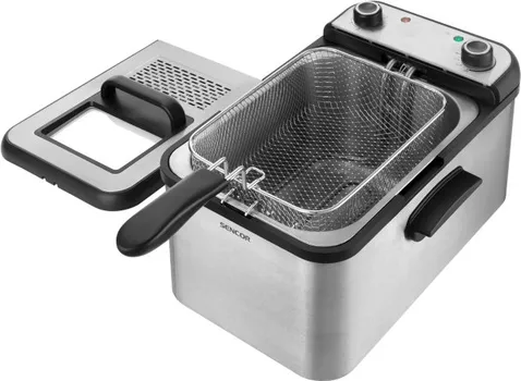 SENCOR SFR 7200SS FRITEZA, SNAGA 2.200W, TEMPERATURA OD 130°C DO 190°C, DUŽINA KABLA 1M, ZAPREMINA 3.2L, ZAŠTITA OD PREGRIJVANJA, MEHA (1 / 6)
