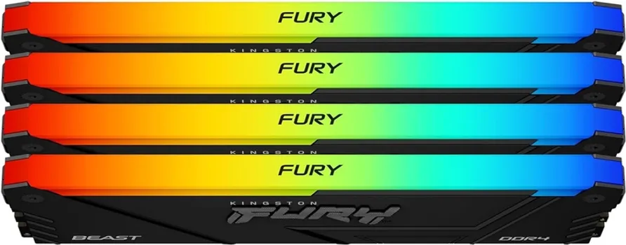 KINGSTON DIMM DDR4 128GB (4x32) / 3600MT/S KF436C18BB2AK4/128 FURY BEAST RGB BLACK XMP (1 / 3)