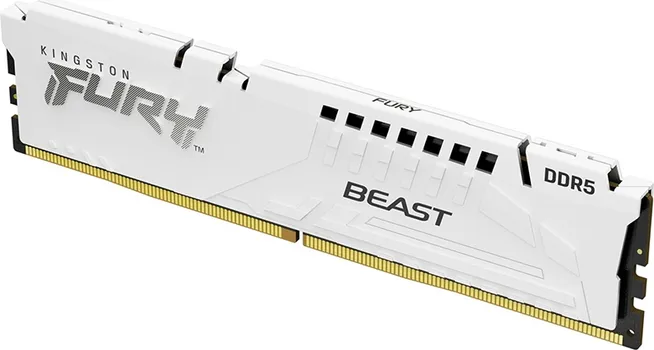 KINGSTON DIMM DDR5 32GB / 6400MT/S KF564C32BW-32 FURY BEAST WHITE XMP (1 / 2)