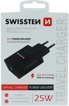 SWISSTEN TRAVEL CHARGER PD FOR IPHONE AND SAMSUNG