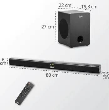 AKAI ZVUČNIK SOUNDBAR ASB-6WSW (3 / 4)