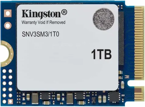 KINGSTON SNV3SM3/1T0 ČITANJE:6000MB/S, PISANJE:4000MB/S, KAPACITET 1TB, FORMAT SSD M.2 2230, INTERFEJS PCI EXPRESS 4.0 X4 NVME, SERIJA SNV3S (3 / 3)