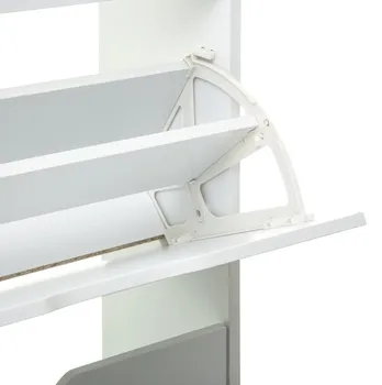 5FIVE POLIČAR-CIPELAR 60X23.3X119CM SA TRI POLICE BIJELI (4 / 4)