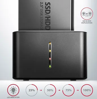 AXAGON DUAL USB 3.2 DOCK STATION ZA 2,5 SSD/HDD (2 / 8)