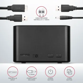 AXAGON DUAL USB 3.2 DOCK STATION ZA 2,5 SSD/HDD (5 / 8)