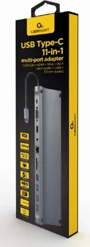 GEMBIRD USB TYPE-C 11-U-1 MULTI-PORT ADAPTER (1 / 2)