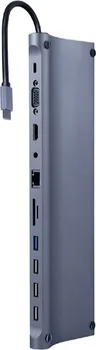 GEMBIRD USB TYPE-C 11-U-1 MULTI-PORT ADAPTER (2 / 2)