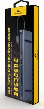 USB TYPE-C 10U1 MULTI-PORT ADAPTER, DOCKING USB TYPE-C 10-U-1 MULTI-PORT ADAPTER (USB HUB + HDMI + VGA + PD + ČITAČ KARTICA + LAN + 3,5 MM AUDIO), SVEMIRSKO SIVA (2 / 3)