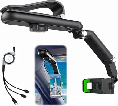 DOUBFIVSY DRŽAČ TELEFONA ZA AUTOMOBIL + USB KABEL (1 / 2)