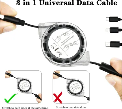 DOUBFIVSY DRŽAČ TELEFONA ZA AUTOMOBIL + USB KABEL (2 / 2)