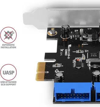 AXAGON PCI-EXPRESS KARTICA SA ČETIRI INTERNA USB 3.2 (3 / 3)