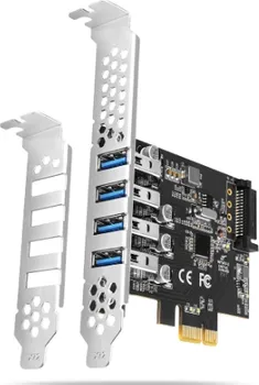 AXAGON PCI-EXPRESS KARTICA SA ČETIRI EKSTERNA USB 3.2 (1 / 3)