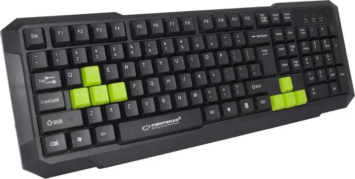 ESPERANZA TIPKOVNICA, GAMING, USB, ASPIS GREEN - EGK102G (1 / 2)