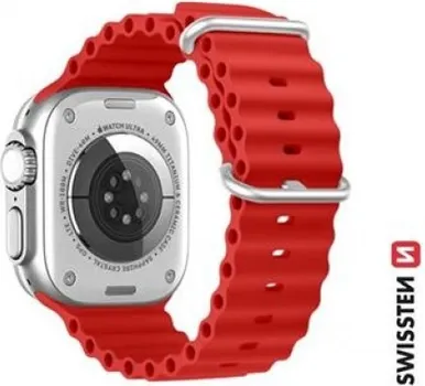 SWISSTEN SILICONE BAND FOR APPLE WATCH, MARINE STRAPS, RED (42, 44, 45, 49) MM (1 / 1)