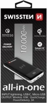 SWISSTEN POWERBANK ALL-IN-ONE 10 000MAH 18W (1 / 2)