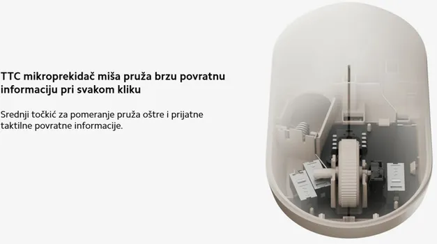XIAOMI WIRELESS MOUSE 2 LITE MIŠ BELI (BHR8915GL) (2 / 6)