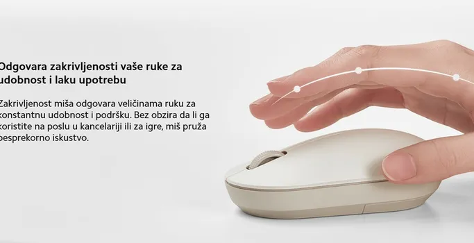 XIAOMI WIRELESS MOUSE 2 LITE MIŠ BELI (BHR8915GL) (4 / 6)