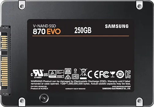 SAMSUNG SSD 870 EVO 250GB2.5 SATA3 V-NAND MLC560MB/S READ,530MB/S WRITE (2 / 2)
