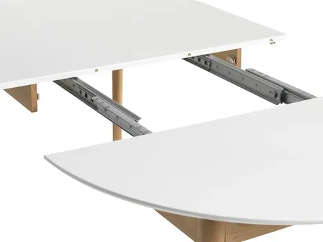 JYSK TRPEZARIJSKI STO MARSTRAND Ø110/110X200 CM BIJELA (6 / 8)