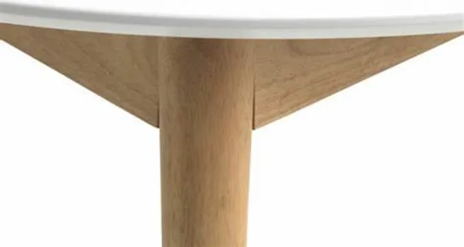 JYSK TRPEZARIJSKI STO MARSTRAND Ø110/110X200 CM BIJELA (7 / 8)