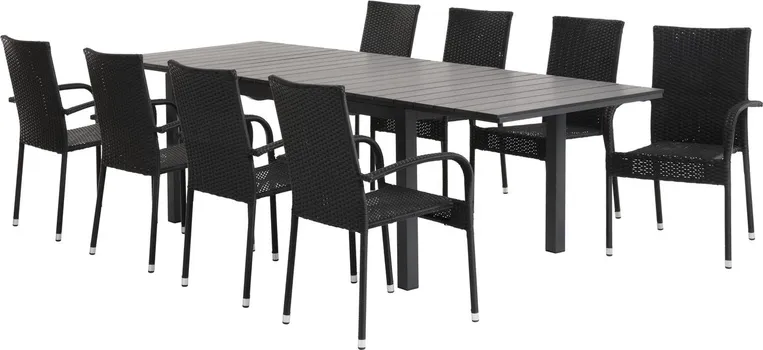 JYSK BAŠTENSKI STO VATTRUP Š95XD170/273 CRNA (2 / 6)