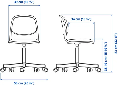 IKEA PÅHL/ÖRFJÄLL RADNI STO I STOLICA (10 / 10)