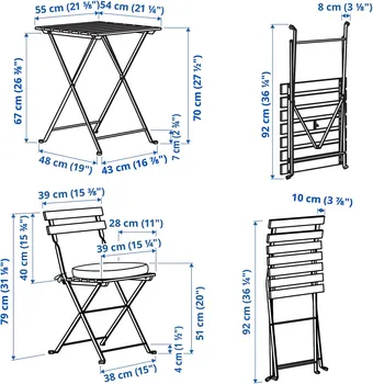 IKEA TÄRNÖ STO I 2 STOLICE, SPOLJA (3 / 5)