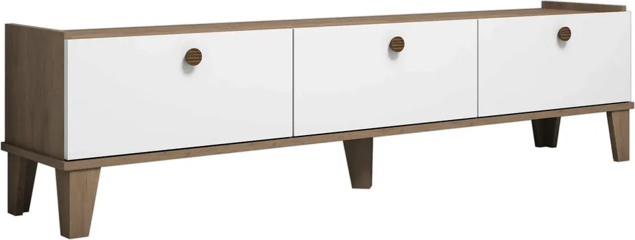 CUNGU KOMODA ZA TV LIDYA OAK/MARBLE 180X32X48 051 (2 / 4)