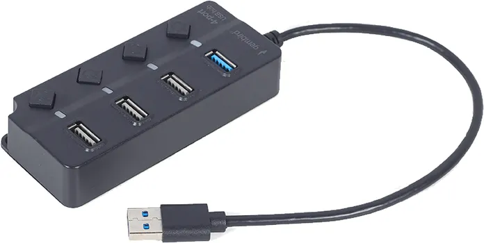 GEMBIRD USB HUB SA 4 PORTA I PREKIDACIMA P NAJBOLJE OD OBA SVIJETA: JEDAN BRZI USB 3.1 (GEN 1) PORT ZA BRZU PODATKOVNU VEZU NA NPR. EKSTERNI HDD TRI USB 2.0 POR (1 / 8)