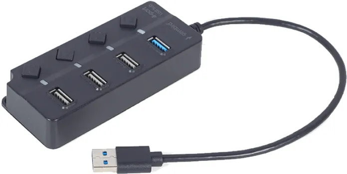 GEMBIRD USB HUB SA 4 PORTA I PREKIDACIMA P NAJBOLJE OD OBA SVIJETA: JEDAN BRZI USB 3.1 (GEN 1) PORT ZA BRZU PODATKOVNU VEZU NA NPR. EKSTERNI HDD TRI USB 2.0 POR (2 / 5)
