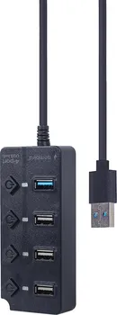 GEMBIRD USB HUB SA 4 PORTA I PREKIDACIMA P NAJBOLJE OD OBA SVIJETA: JEDAN BRZI USB 3.1 (GEN 1) PORT ZA BRZU PODATKOVNU VEZU NA NPR. EKSTERNI HDD TRI USB 2.0 POR (6 / 8)