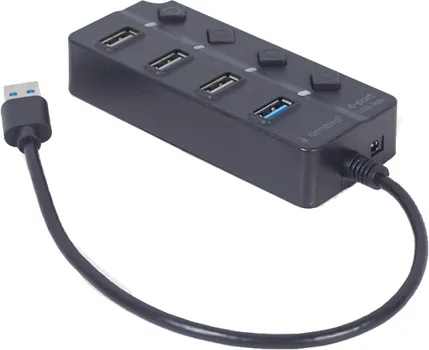 GEMBIRD USB HUB SA 4 PORTA I PREKIDACIMA P NAJBOLJE OD OBA SVIJETA: JEDAN BRZI USB 3.1 (GEN 1) PORT ZA BRZU PODATKOVNU VEZU NA NPR. EKSTERNI HDD TRI USB 2.0 POR (4 / 5)