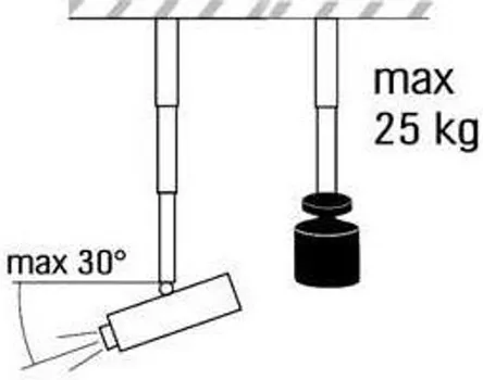 VEGA CM 25-1170 UNIVERZALNI PLAFONSKI NOSAČ ZA PROJEKTOR [25kg max] (3 / 6)