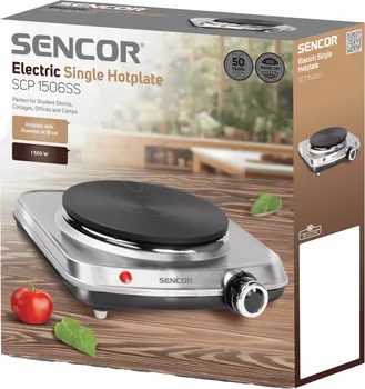 SENCOR SCP 1506SS ELEKTRIČNI REŠO │ PLOČA PREČNIKA 18 CM │ KONTINUIRANO KONTROLISAN TERMOSTAT │ INDIKATORSKA LAMPICA │ PROTIVKLIZNE NOGICE │ SNAGA 1500 W (10 / 10)