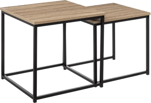 5FIVE GARN. STOČIĆA ALIAJ 2/1 45X45X45/40X40X40CM BOJA DRVETA/CRNA 5FIVE (1 / 3)