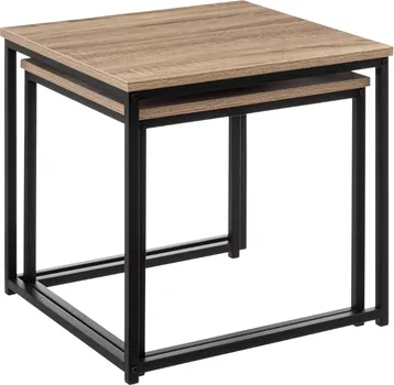 5FIVE GARN. STOČIĆA ALIAJ 2/1 45X45X45/40X40X40CM BOJA DRVETA/CRNA 5FIVE (2 / 3)