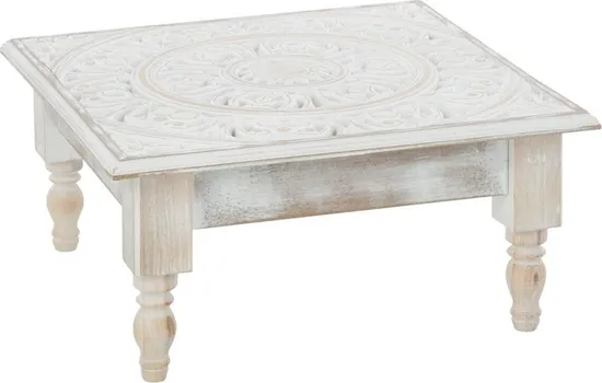 ATMOSPHERA STOČIĆ ETNIK 45X45X26.5CM BIJELI ATMOSPHERA CREATEUR DINTERIEUR (1 / 4)