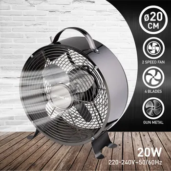 LIFETIME AIR STONI VENTILATOR LG-C200 20W FI 20CM 2 BRZINE TAM. SIVI LIFETIME AIR (5 / 7)