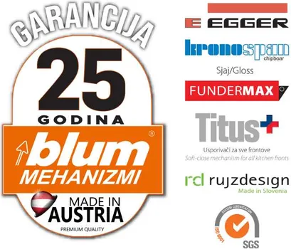 NAMOS KUHINJA MATIS LINA BIJELA (3 / 5)