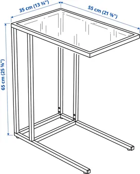 IKEA VITTSJÖ POSTOLJE ZA LAPTOP 35X55X65CM, VENGE 002.502.49 (5 / 5)