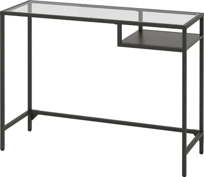IKEA VITTSJÖ RADNI STO 100X36CM, CRNOBRAON/STAKLO 802.213.52 (1 / 7)