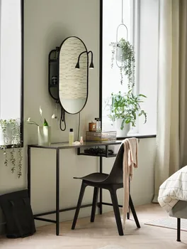 IKEA VITTSJÖ RADNI STO 100X36CM, CRNOBRAON/STAKLO 802.213.52 (3 / 7)