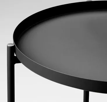 IKEA GLADOM POMOĆNI STO SA POSLUŽAVNIKOM 45X53CM, CRNA (2 / 9)