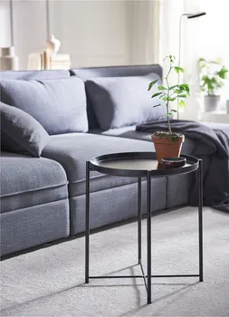 IKEA GLADOM POMOĆNI STO SA POSLUŽAVNIKOM 45X53CM, CRNA (4 / 9)