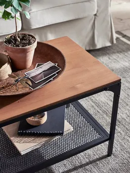 IKEA FJALLBO STO 90X46X46CM STO, CRNA (4 / 5)