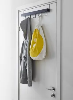 IKEA TJUSIG VJEŠAONIK ZA VRATA/ZID 60CM, CRNA (4 / 5)